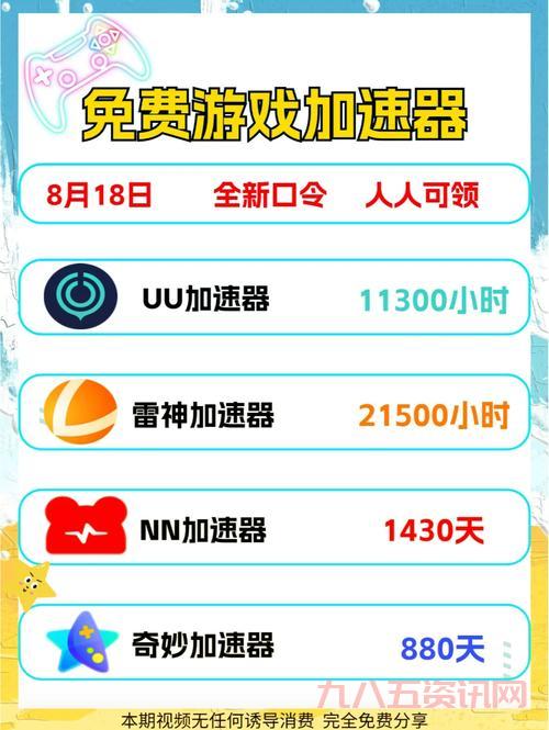 免费网游加速器排行榜前十名，热门加速器推荐！