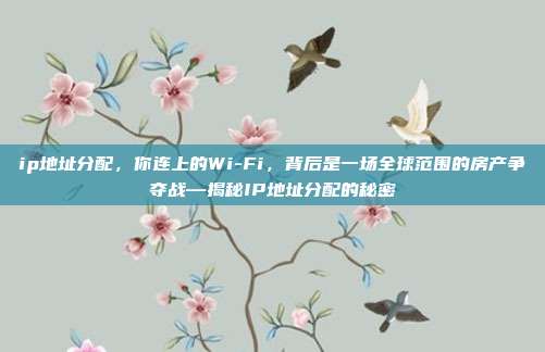 ip地址分配，你连上的Wi-Fi，背后是一场全球范围的房产争夺战—揭秘IP地址分配的秘密