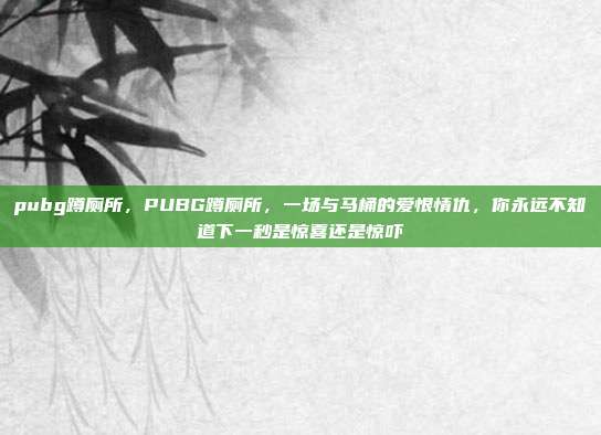 pubg蹲厕所，PUBG蹲厕所，一场与马桶的爱恨情仇，你永远不知道下一秒是惊喜还是惊吓