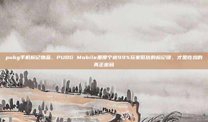 pubg手机标记物品，PUBG Mobile里那个被99%玩家低估的标记键，才是吃鸡的真正密码