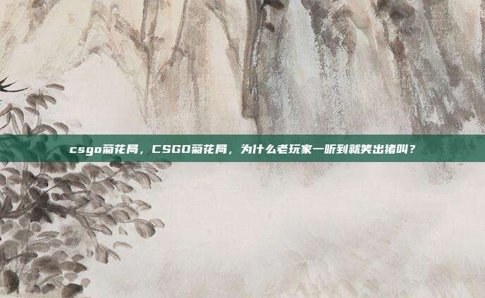 csgo菊花局，CSGO菊花局，为什么老玩家一听到就笑出猪叫？
