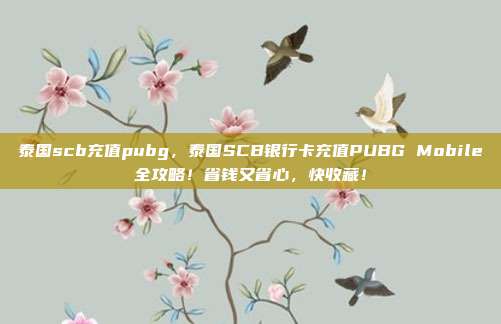 泰国scb充值pubg，泰国SCB银行卡充值PUBG Mobile全攻略！省钱又省心，快收藏！