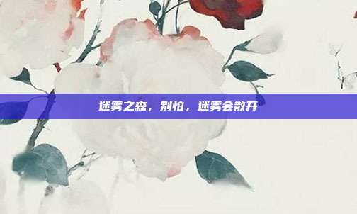 迷雾之森,别怕,迷雾会散开
