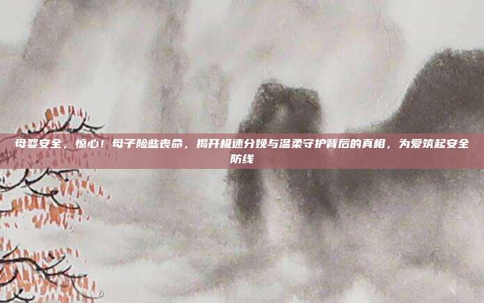 母婴安全,惊心!母子险些丧命,揭开极速分娩与温柔守护背后的真相,为爱筑起安全防线