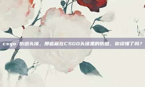 csgo 伤感头像,那些藏在CSGO头像里的伤感,你读懂了吗?