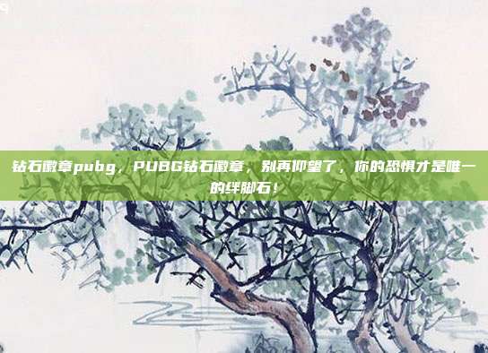 钻石徽章pubg,PUBG钻石徽章,别再仰望了,你的恐惧才是唯一的绊脚石!