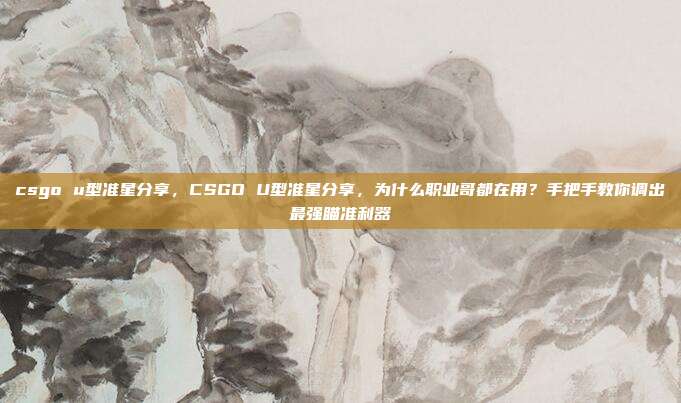 csgo u型准星分享,CSGO U型准星分享,为什么职业哥都在用?手把手教你调出最强瞄准利器