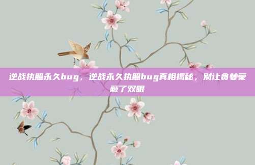 逆战执照永久bug,逆战永久执照bug真相揭秘,别让贪婪蒙蔽了双眼