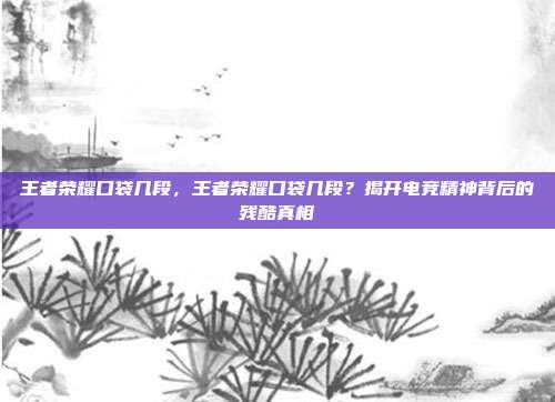 王者荣耀口袋几段,王者荣耀口袋几段?揭开电竞精神背后的残酷真相