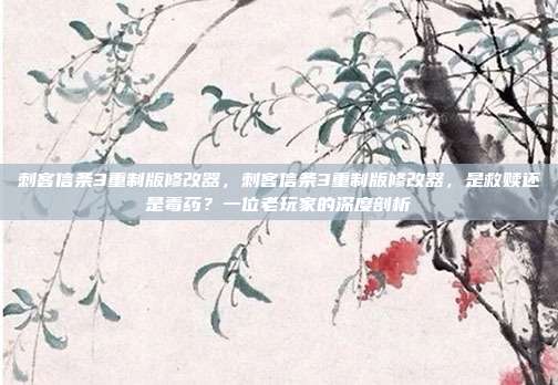 刺客信条3重制版修改器，刺客信条3重制版修改器，是救赎还是毒药？一位老玩家的深度剖析