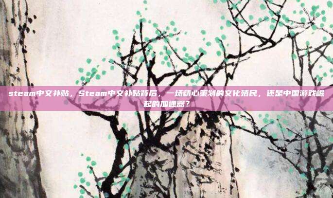 steam中文补贴,Steam中文补贴背后,一场精心策划的文化殖民,还是中国游戏崛起的加速器?