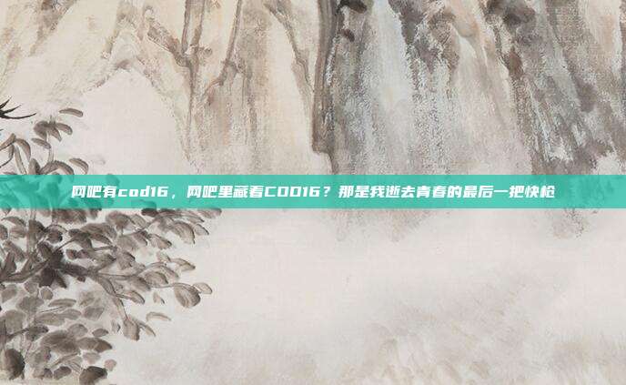 网吧有cod16,网吧里藏着COD16?那是我逝去青春的最后一把快枪