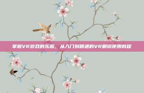 掌握VR游戏的乐趣，从入门到精通的VR眼镜使用教程