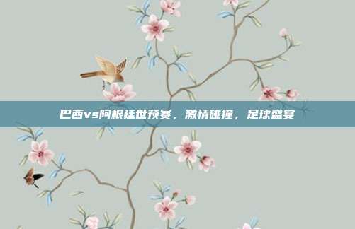巴西vs阿根廷世预赛,激情碰撞,足球盛宴