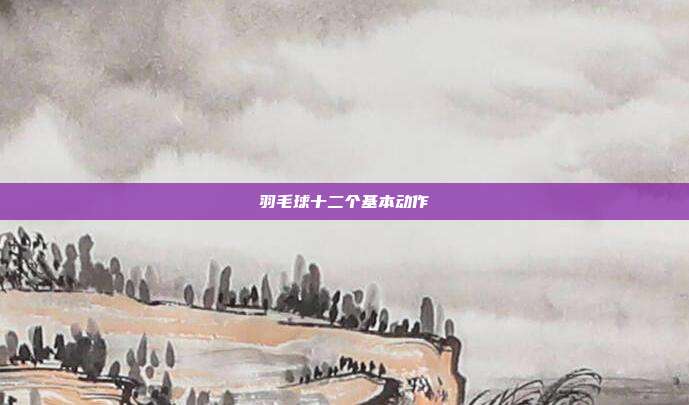 羽毛球十二个基本动作