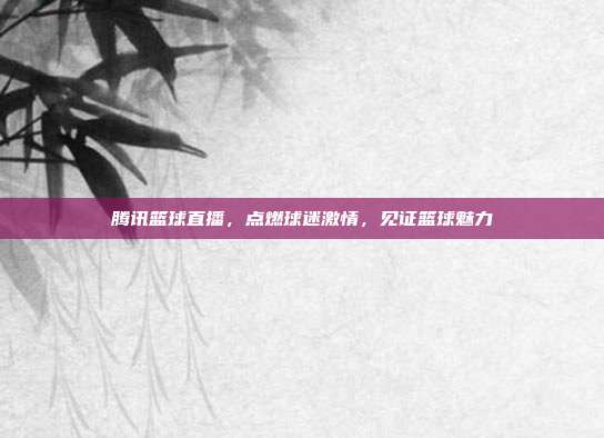 腾讯篮球直播,点燃球迷激情,见证篮球魅力