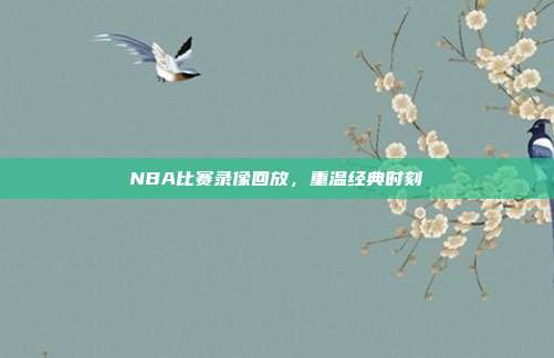 NBA比赛录像回放,重温经典时刻