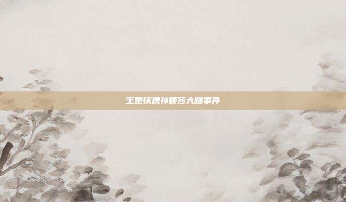 王楚钦摸孙颖莎大腿事件