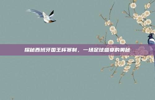 探秘西班牙国王杯赛制,一场足球盛宴的奥秘