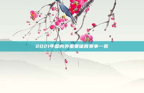 2021年国内外重要体育赛事一览