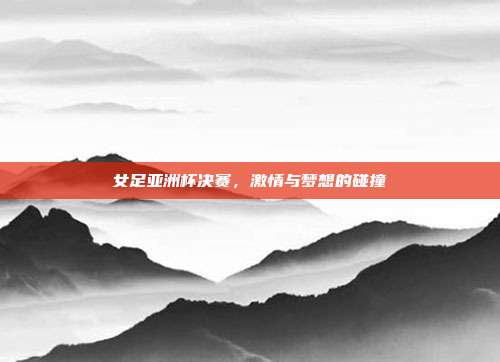女足亚洲杯决赛,激情与梦想的碰撞