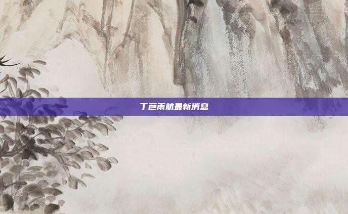 丁彦雨航最新消息