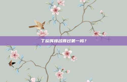 丁俊晖排名得过第一吗?