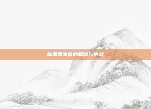 韩国国家队的辉煌与挑战