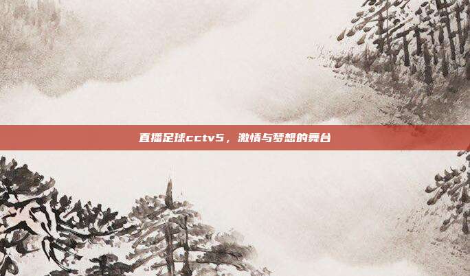 直播足球cctv5,激情与梦想的舞台