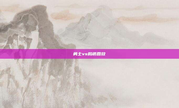 勇士vs鹈鹕回放