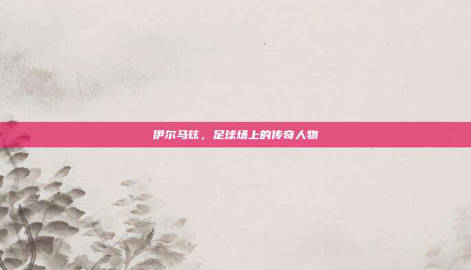 伊尔马兹,足球场上的传奇人物