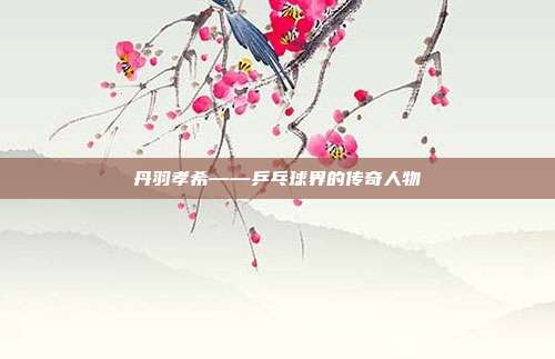 丹羽孝希——乒乓球界的传奇人物