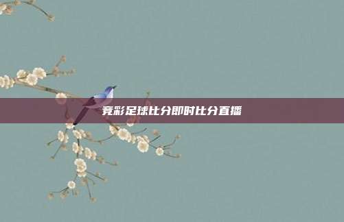 竞彩足球比分即时比分直播