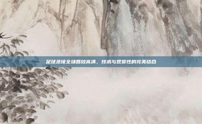 足球录像全场回放高清,技术与观赏性的完美结合