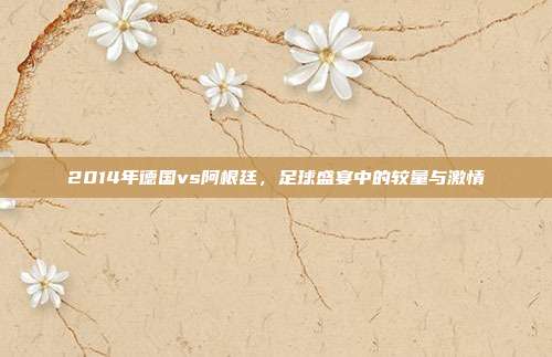 2014年德国vs阿根廷,足球盛宴中的较量与激情