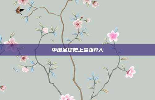 中国足球史上最强11人