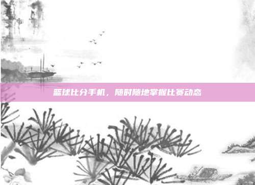 篮球比分手机,随时随地掌握比赛动态