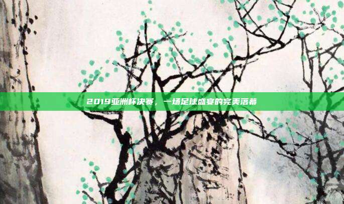 2019亚洲杯决赛,一场足球盛宴的完美落幕
