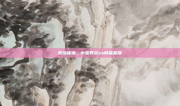 激情碰撞，中国男足vs韩国直播