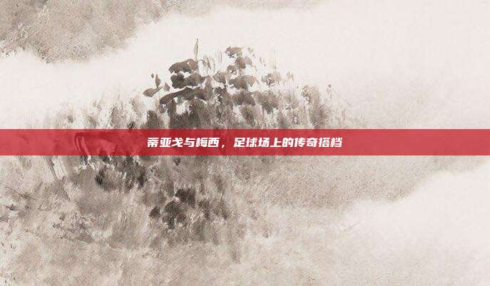 蒂亚戈与梅西，足球场上的传奇搭档