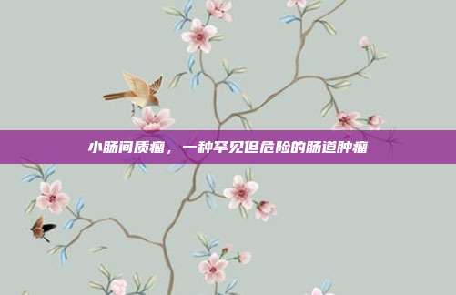 小肠间质瘤，一种罕见但危险的肠道肿瘤