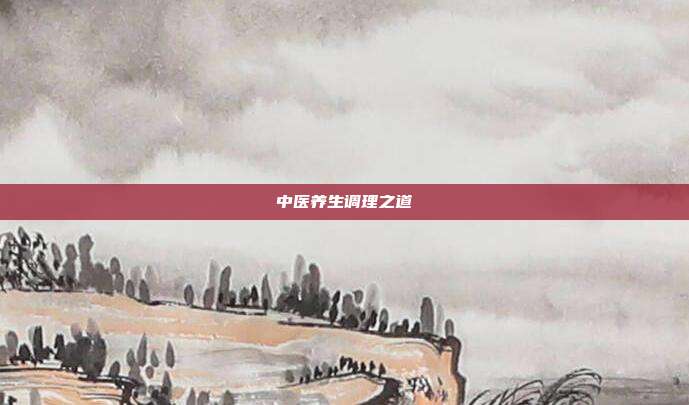 中医养生调理之道