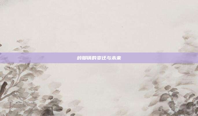 岭脚镇的变迁与未来
