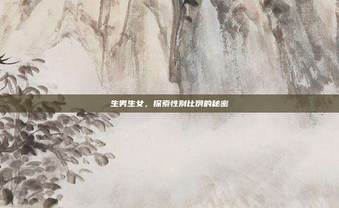 生男生女，探索性别比例的秘密