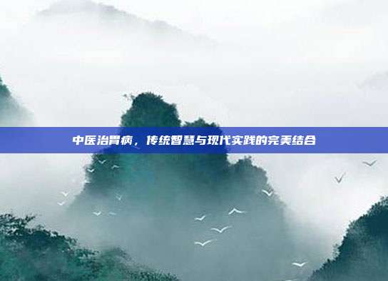 中医治胃病，传统智慧与现代实践的完美结合