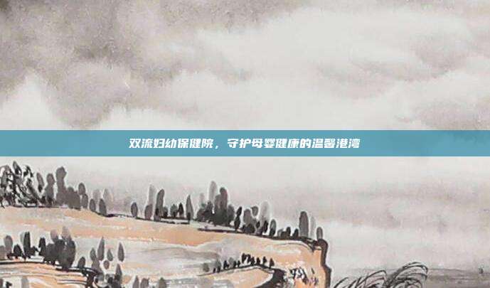 双流妇幼保健院，守护母婴健康的温馨港湾