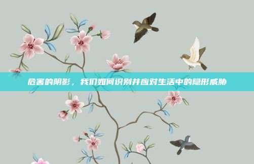 危害的阴影,我们如何识别并应对生活中的隐形威胁