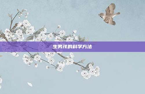 生男孩的科学方法
