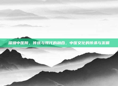深圳中医院,传统与现代的融合,中医文化的传承与发展