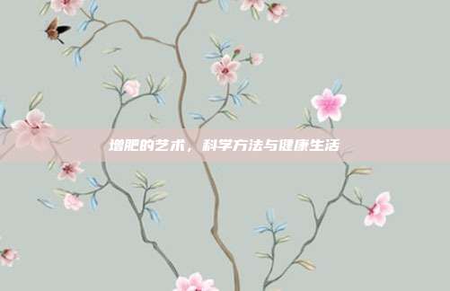 增肥的艺术,科学方法与健康生活